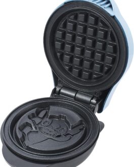 Select Brands Disney Lilo & Stitch Mini waflera de 4 polegadas, bonito aparelho para waffles individuais, possui placas antiaderentes de cerâmica e pés antiderrapantes, para fazer waffles de