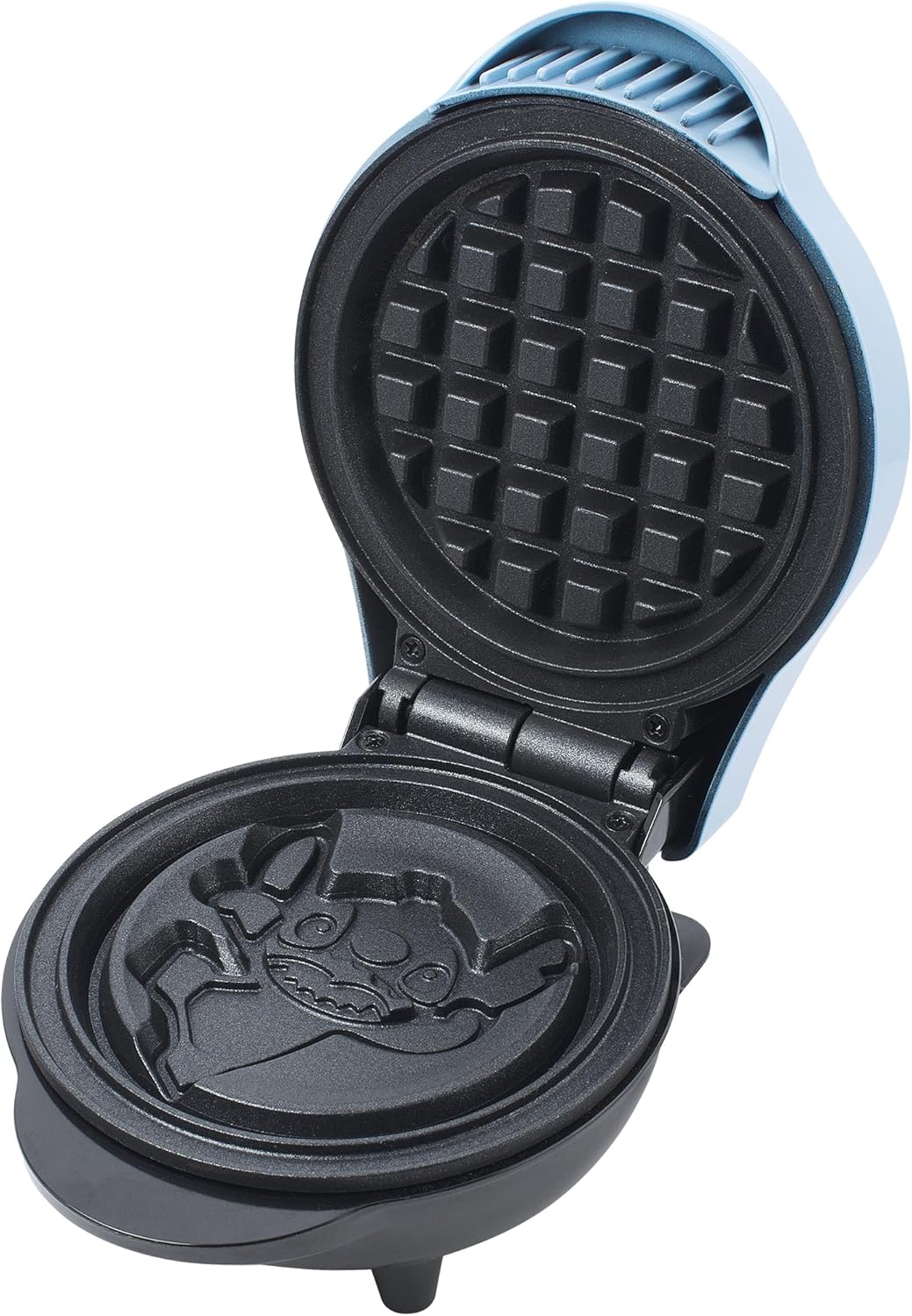 Select Brands Disney Lilo & Stitch Mini waflera de 4 polegadas, bonito aparelho para waffles individuais, possui placas antiaderentes de cerâmica e pés antiderrapantes, para fazer waffles de - Imagem 2