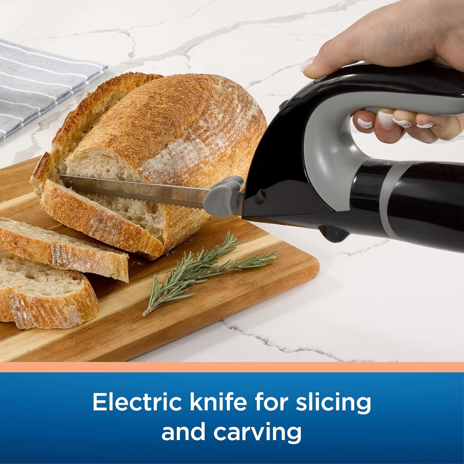 Oster Kit De Preparação Alimentos, Pequeno Eletrodoméstico Cozinha Com Liquidificador Imersão, Faca Elétrica E Mini Picador Vegetais 2 Xícaras, Preto - Imagem 7