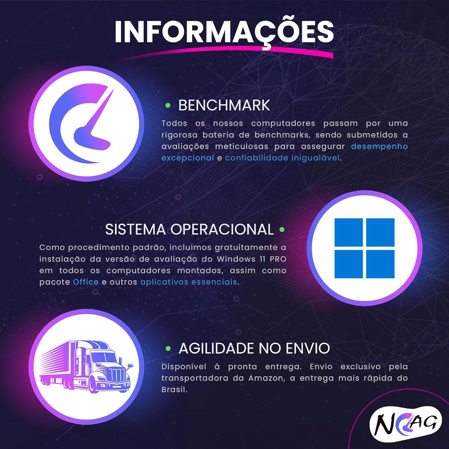 Pc Gamer Computador Completo NoLag Amd Ryzen 5, Radeon™ Graphics Vega, 32GB Ram, SSD 1TB NVMe, Gabinete RGB - Imagem 5