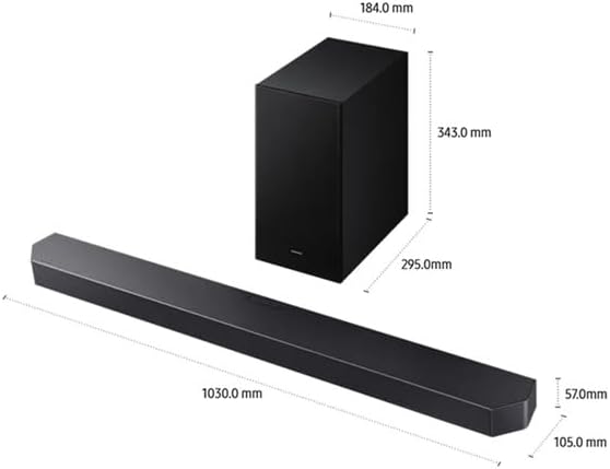 Soundbar Samsung HW-Q600F, com 3.1.2 canais, Bluetooth, Subwoofer sem fio, Dolby Atmos e Q-Symphony - Imagem 5