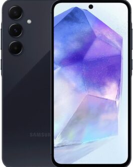 Samsung Galaxy A55 5G, Câmera Tripla Traseira de até 50MP, Selfie de 32MP, Nightography, Apagador de objetos, Design em metal e vidro, IP67, Super AMOLED 6.6″ 120Hz Vision Booster, 128GB – Azul Escuro