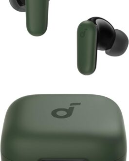 soundcore P30i da Anker, Fone de Ouvido Bluetooth 5.4 com Cancelamento de Ruído Adaptativo, Graves Poderosos, 45H de Reprodução, Estojo 2-em-1 com Suporte para Celular, IP54, Fone sem fio TWS, Verde