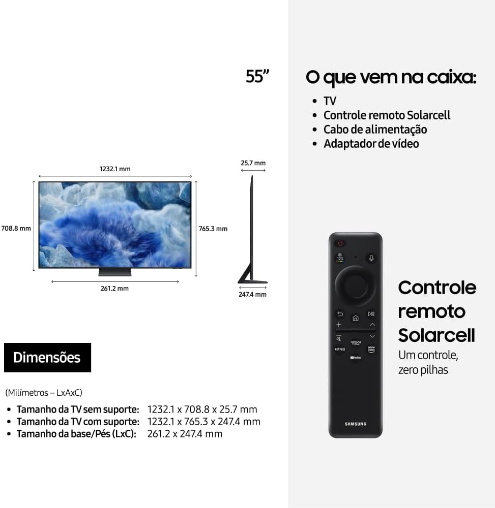 Samsung Vision AI TV 55" QLED Ultra 4K Q8F 2025, Pontos Quânticos, Processador com AI, Xbox Cloud Gaming - Imagem 9