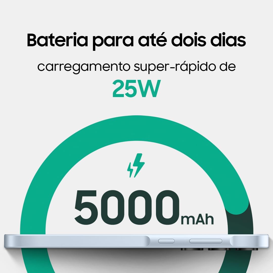 Samsung Galaxy A35 5G, Câmera Tripla Traseira de até 50MP, Selfie de 13MP, Nightography, Apagador de objetos, Design em vidro e IP67, Tela Super AMOLED de 6.6" 120Hz Vision Booster, 128GB - Azul Claro - Imagem 8