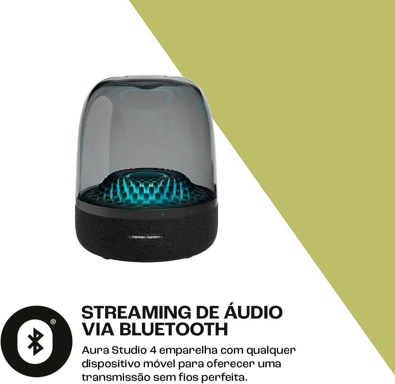 HARMAN KARDON, Caixa de Som, Aura Studio 4, Bluetooth, Portátil - Preta - Imagem 4