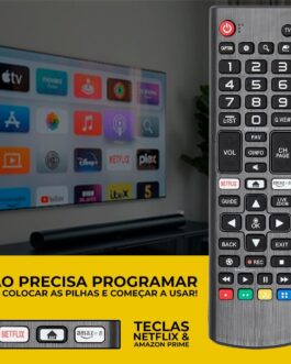 Controle Remoto Compatível LG para Smart TV Todos os Modelos LCD LED 4K UHD Tecla Netflix Prime