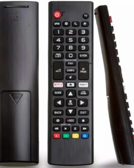 Controle Remoto Universal Televisores Compatível com LG LCD LED HDTV Plasma Smart Com Teclas Netflix, Prime TV Digital Televisão Futebol Preto