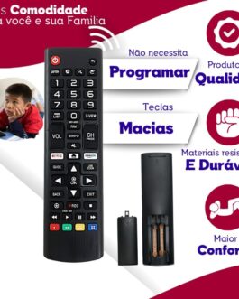 Controle Remoto para Smart TV – Compatível LG com Modelos LCD, LED, 4K e UHD