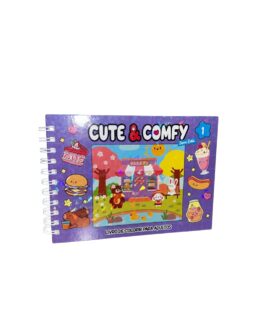 Cute & Comfy Super Extra – Livro de Colorir Adulto – Capa Dura Holográfica