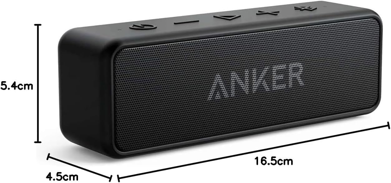 Anker soundcore 2 Caixa de Som Bluetooth Portátil com 12W de Som Estéreo, Bluetooth 5, BassUp, à Prova d'Água IPX7, 24 Horas de Reprodução, Emparelhamento Estéreo Sem Fio, Ideal para Casa e Viagens - Imagem 8