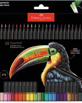 Lápis De Cor, Faber-Castell, Ecolápis Supersoft, 210724, 24 cores