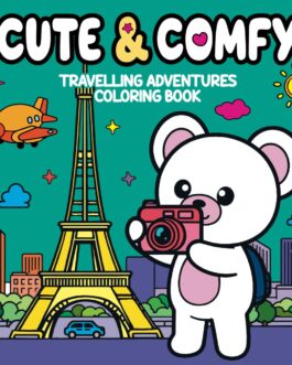 Cute & Comfy Coloring Book for Adults – Bold Easy – Livro de Colorir Adulto