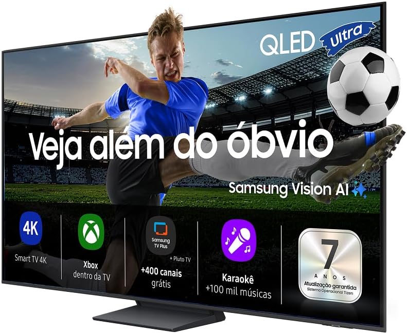Samsung Vision AI TV 55" QLED Ultra 4K Q8F 2025, Pontos Quânticos, Processador com AI, Xbox Cloud Gaming - Imagem 2