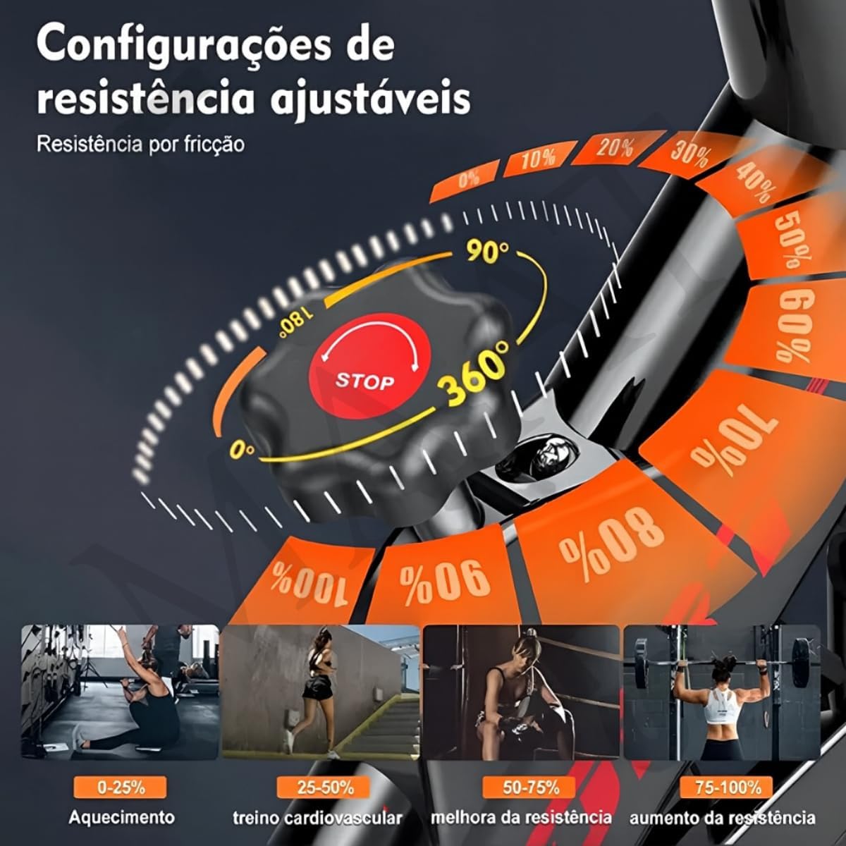 Bicicleta Ergométrica Bike Academia Spinning Silenciosa Premium - Imagem 7