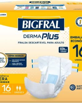 Fralda Bigfral Derma Plus Econômica G 16 Unidades