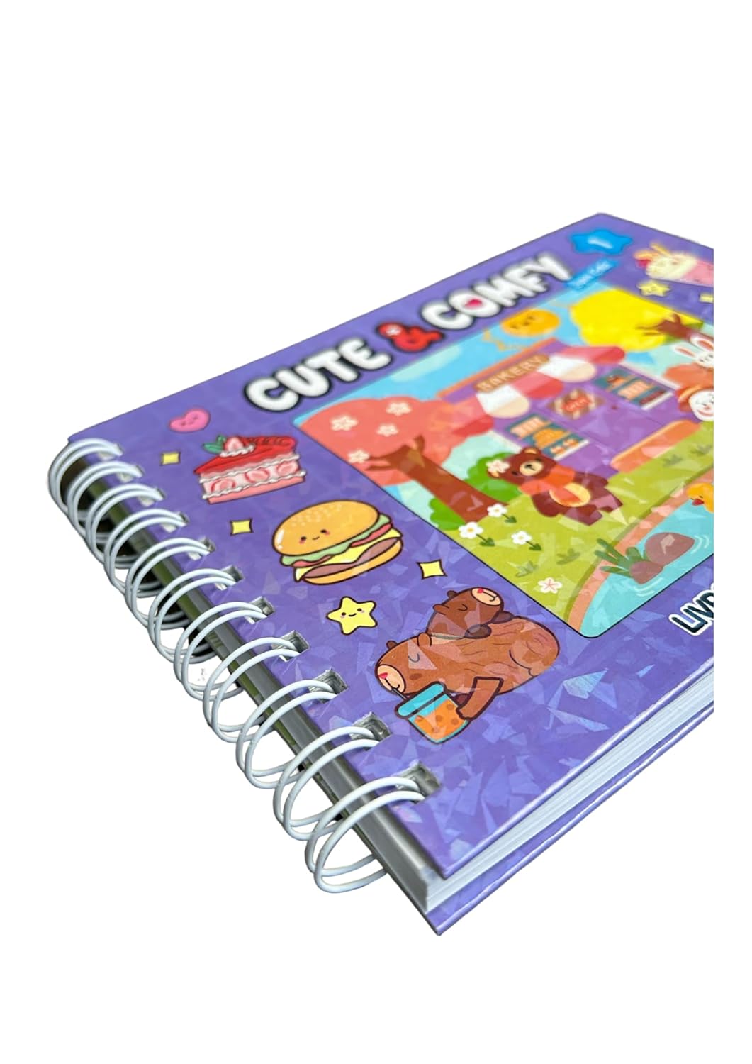 Cute & Comfy Super Extra - Livro de Colorir Adulto - Capa Dura Holográfica - Imagem 6
