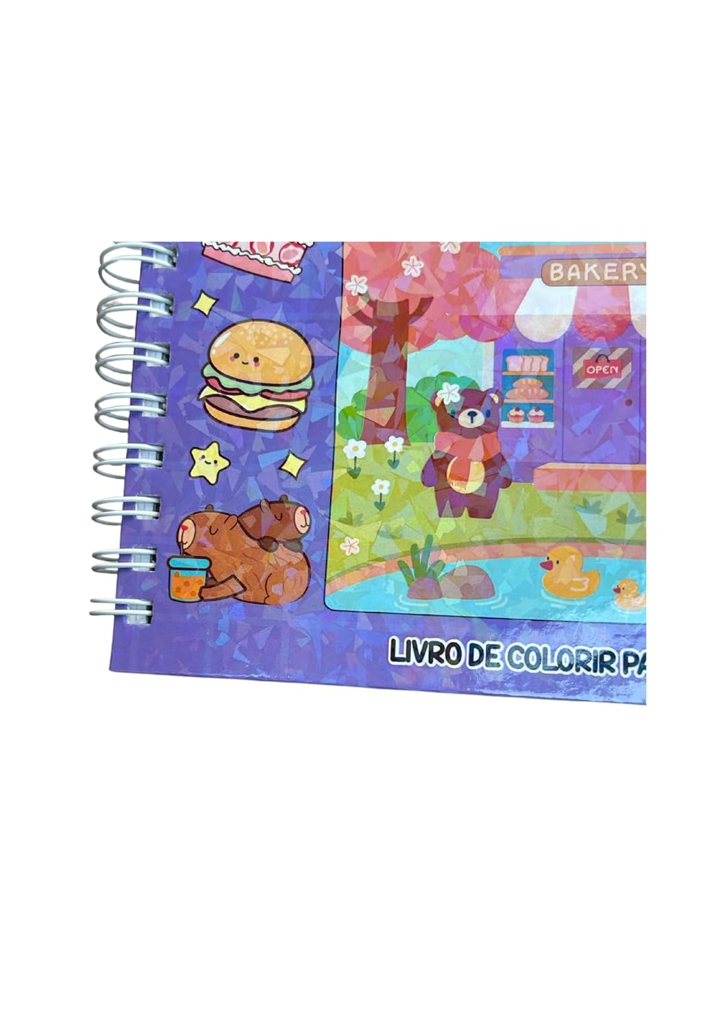 Cute & Comfy Super Extra - Livro de Colorir Adulto - Capa Dura Holográfica - Imagem 5