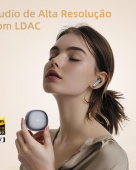 Fones de Ouvido QCY MeloBuds Pro, Fone Bluetooth com Cancelamento de Ruído Ativo, Certificação Hi-Res, 34 Horas De Reprodução, Preto (Preto)