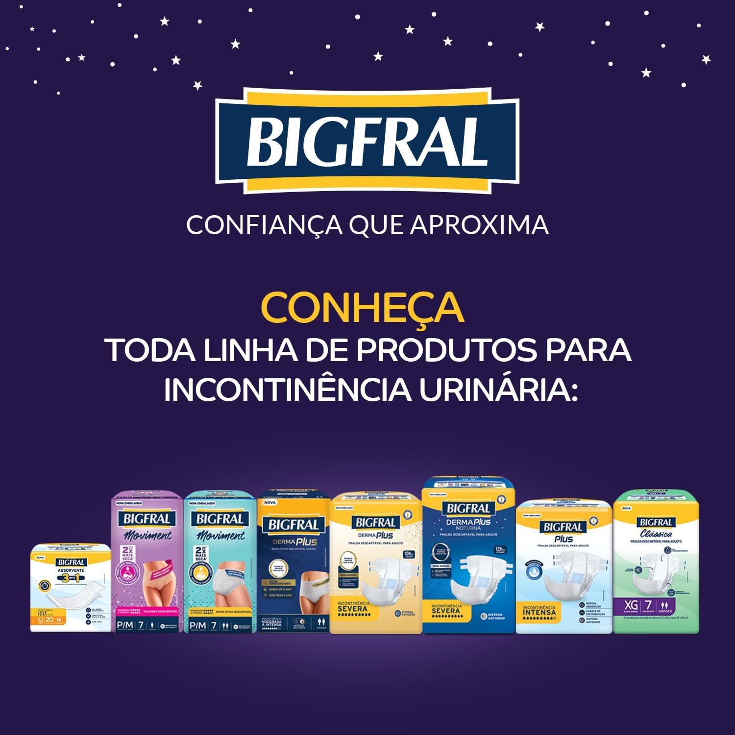 Roupa Íntima Bigfral Noturna G/XG 16 Unidades - Imagem 6