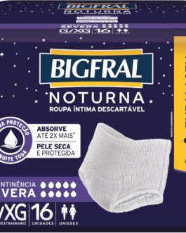 Roupa Íntima Bigfral Noturna G/XG 16 Unidades