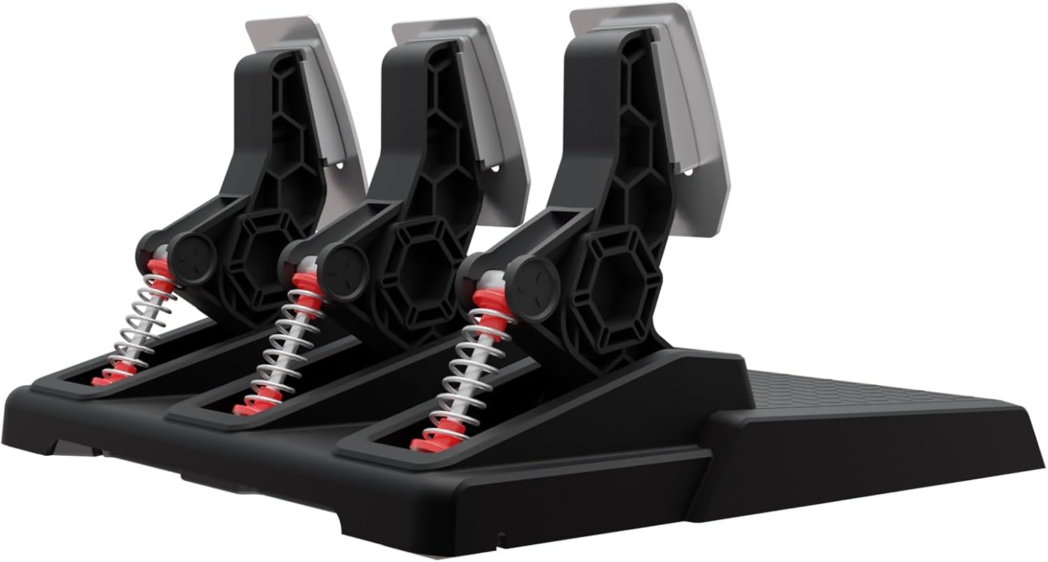 NBCP Racing Pedals,PC Gaming Steering Wheel Pedal Set | Swappable Springs,Adjustable, Durable,Compatible with PC Win11/Win10/Win7 - Imagem 2