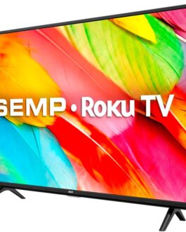 TCL ROKU TV LED 32” SEMP R6500 HD Wifi dual band, 3 HDMI, 1 USB, com controle por aplicativo, compatível com Google Assistant, Alexa e Apple homekit