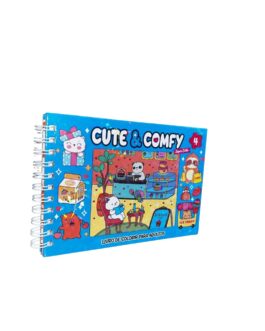 Cute & Comfy Super Extra – Livro de Colorir Adulto – Capa Dura Holográfica