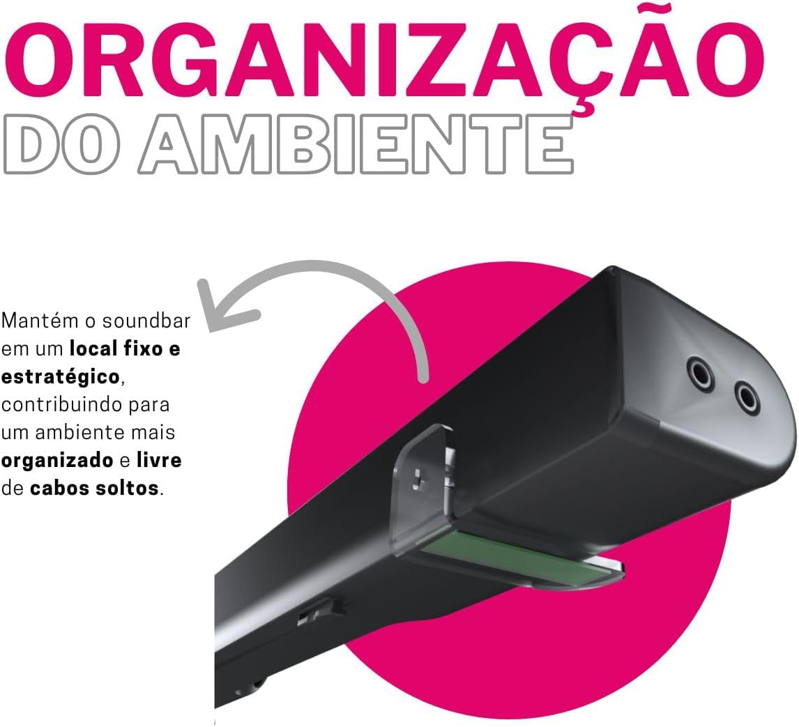 Suporte de Parede para Soundbar – Compatível com Alto-Falantes e Barras de Som Universais - Imagem 5
