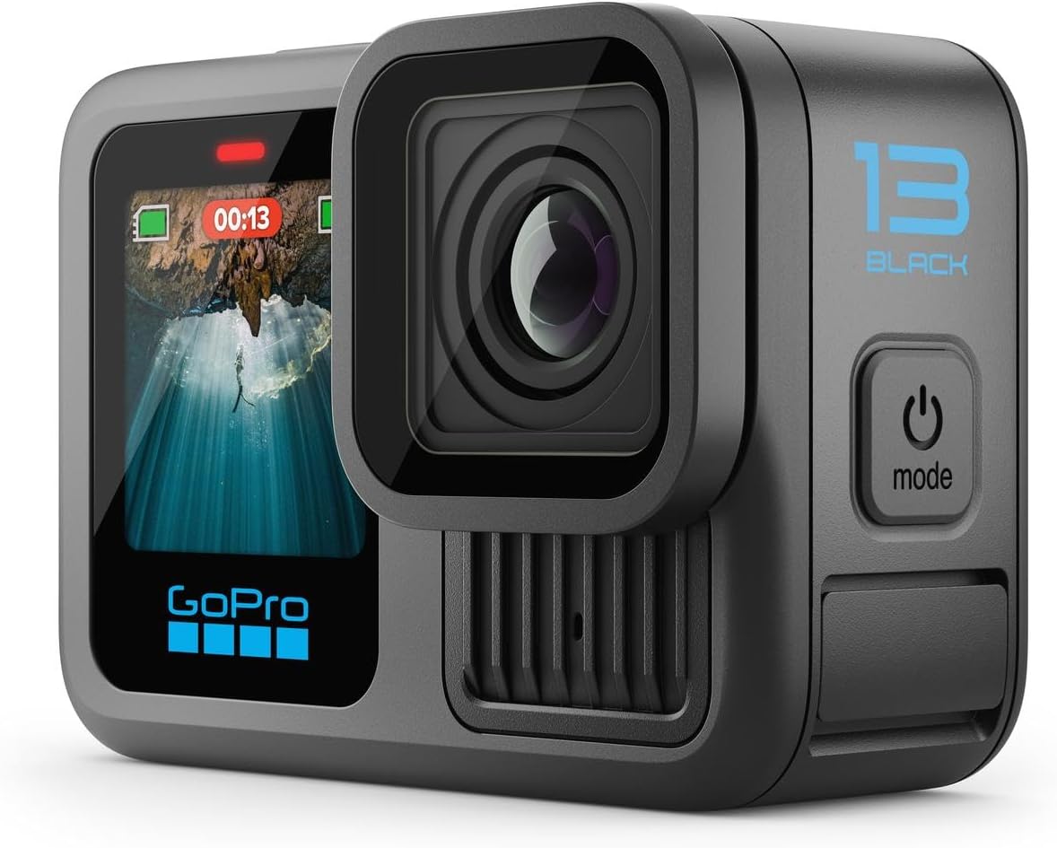GoPro HERO13 Black Power Bundle - Kit com Câmera de ação à prova d'água 10m, 5.3K60, 27MP, HyperSmooth 6.0, GPS, Wi-Fi 6 e Acessórios Extras, Carregador duplo com Baterias Enduro, Cartão de 64GB - Imagem 4
