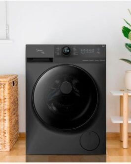 MÁQUINA DE LAVAR ROUPAS MIDEA 11KG INVERTER HEALTHGUARD WI-FI TITANIUM MF201W110WB 220V