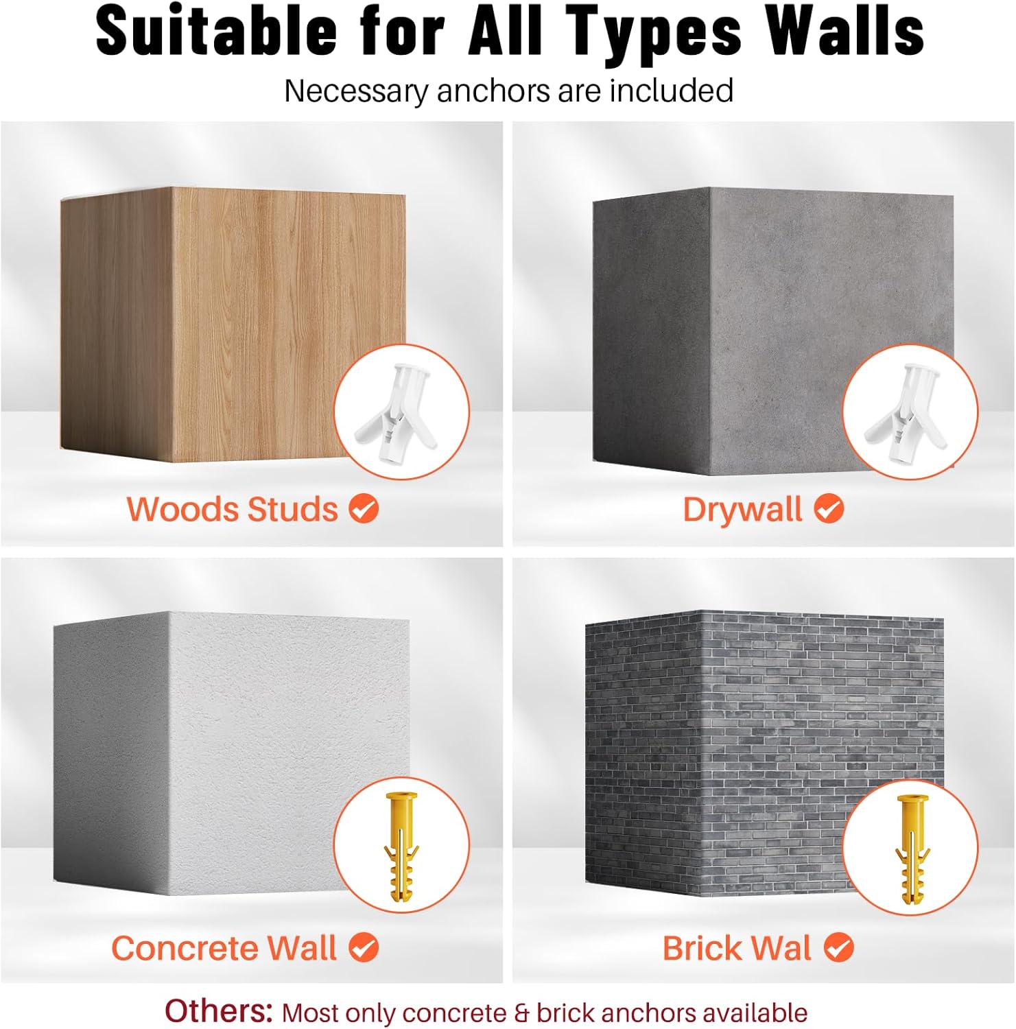 Suporte de parede universal Soundbar, prateleira de barra de som de metal duplo para Samsung, LG, Sony, Vizio, Bose, JBL e mais suportes de barra de som sob TV, profundidade ajustável de 8,4 a 15,5 cm - Imagem 8