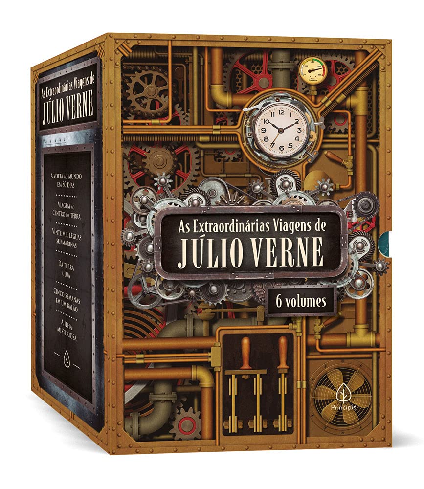 As extraordinárias viagens de Júlio Verne - Box com 6 livros - Imagem 3