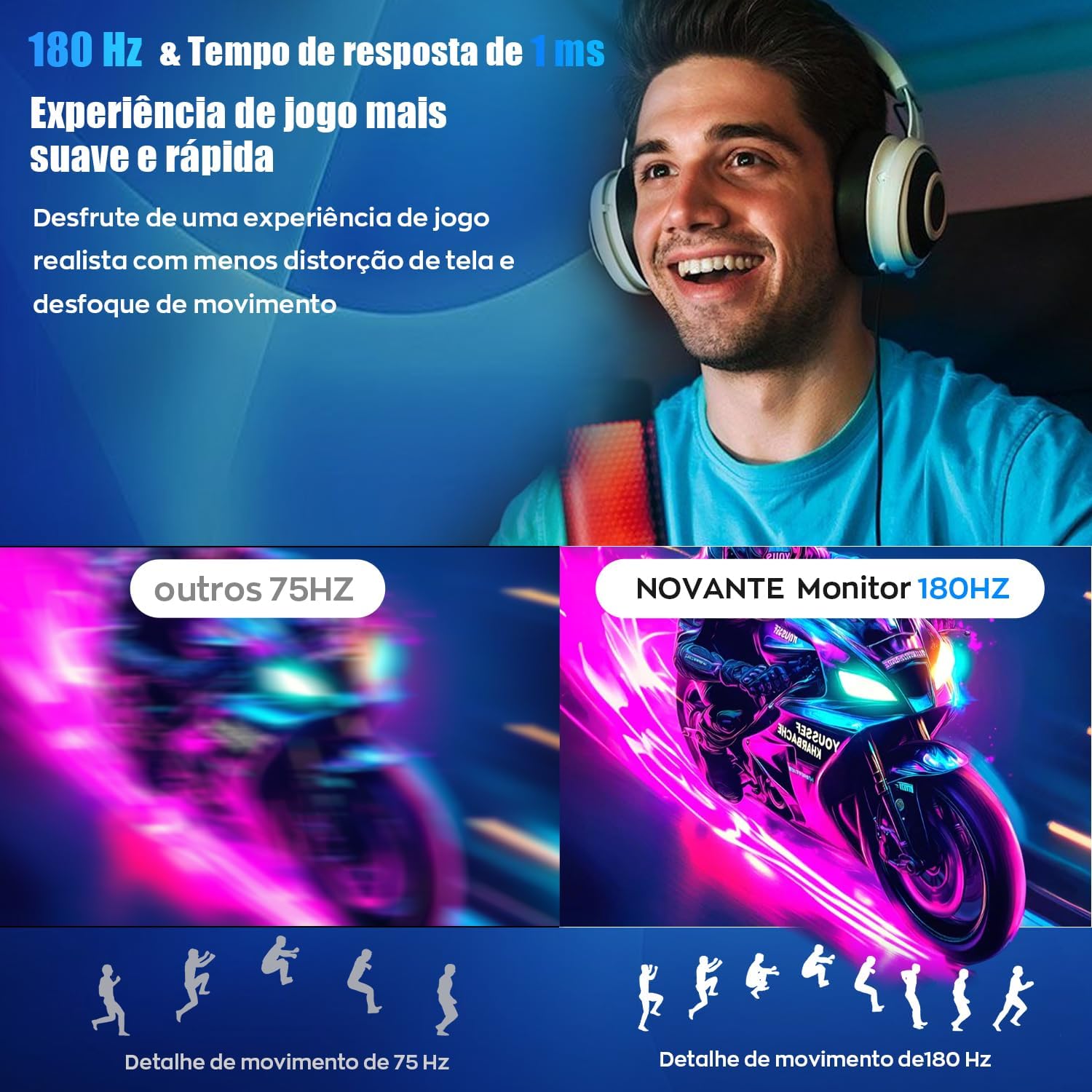 Monitor Gamer IPS 27 Polegadas, Full HD 1920x1080, 180Hz, HDR400, G-SYNC, Alto-falantes Embutidos, Entradas HDMI/DisplayPort/USB/3.5mm, Ângulo ajustável, Compatível com G-SYNC, Preto - Imagem 3