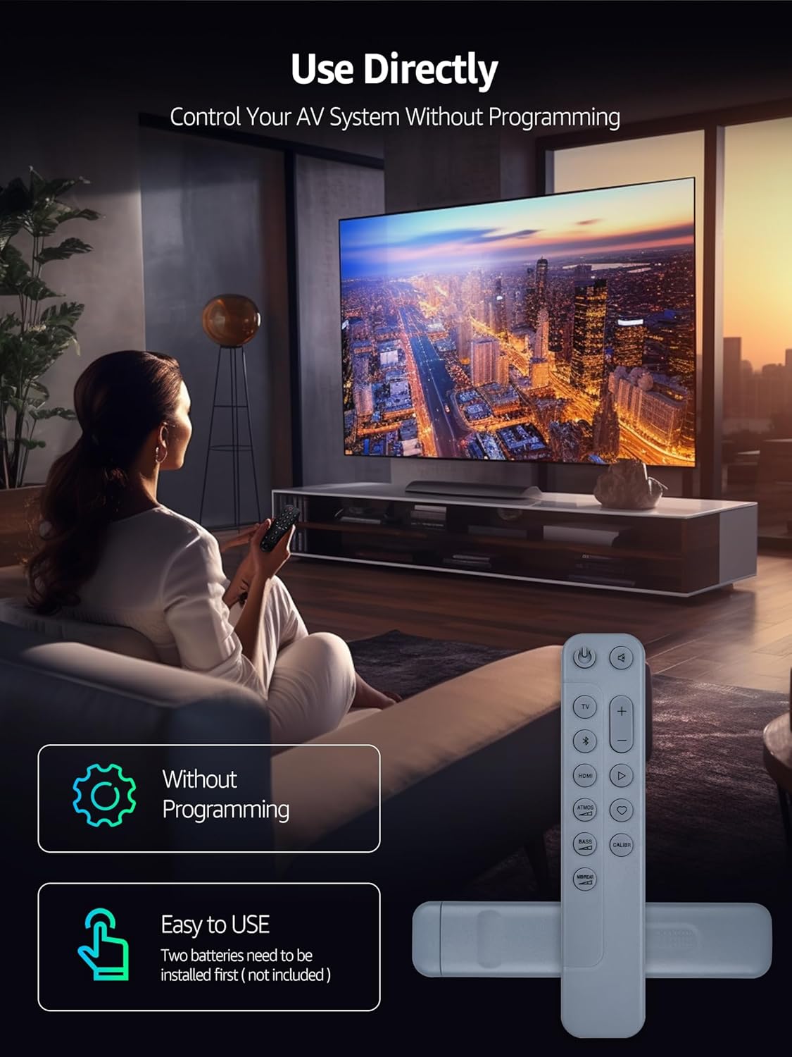 Controle remoto de substituição Soundbar para JBL 5.1.2 Bar 1300X, compatível com BAR1300 BAR1000 BAR800 Sound Bar - Imagem 4