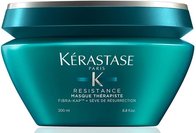 Thérapiste Kérastase Máscara de Tratamento para Cabelos Danificados e Quebradiços com Reconstrução Profunda que Recupera Força e Elasticidade da Fibra Capilar Resistance, 200ml Thérapiste Kérastase Máscara de Tratamento para Cabelos Danificados e Quebradiços com Reconstrução Profunda que Recupera Força e Elasticidade da Fibra Capilar Resistance, 200ml