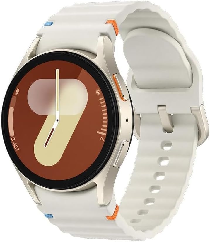 Samsung Galaxy Watch7 Smartwatch 40mm Bluetooth, Galaxy AI, Tela em Cristal de Safira, GPS de Dupla Frequência, Monitoramento avançado de saúde, sono e de coração, Processador de 3nm – Creme