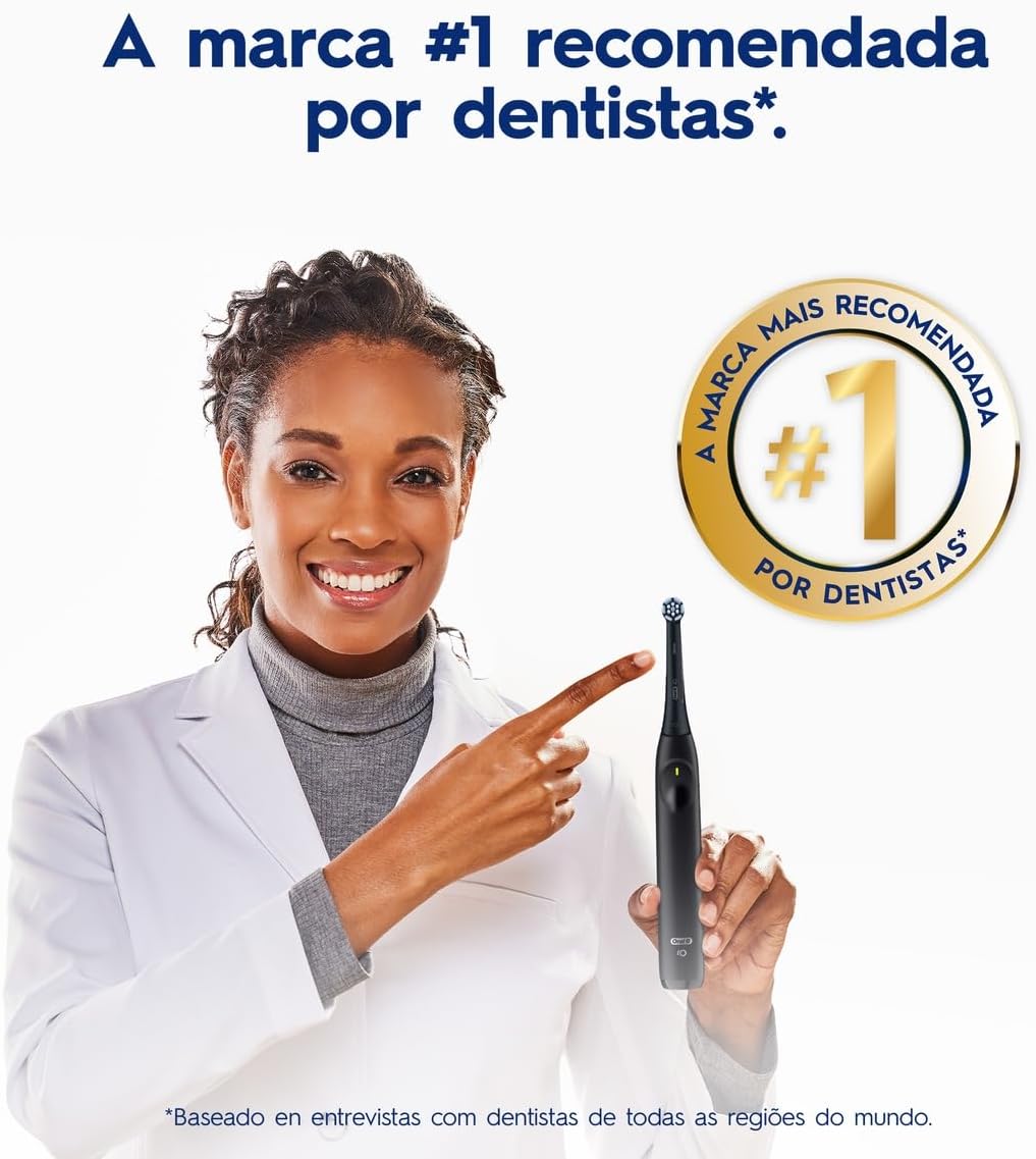 Escova de Dente Elétrica Oral-B Series iO2 para dentes 100% mais Limpos vs. uma Escova de Dente Manual Regular - Imagem 15