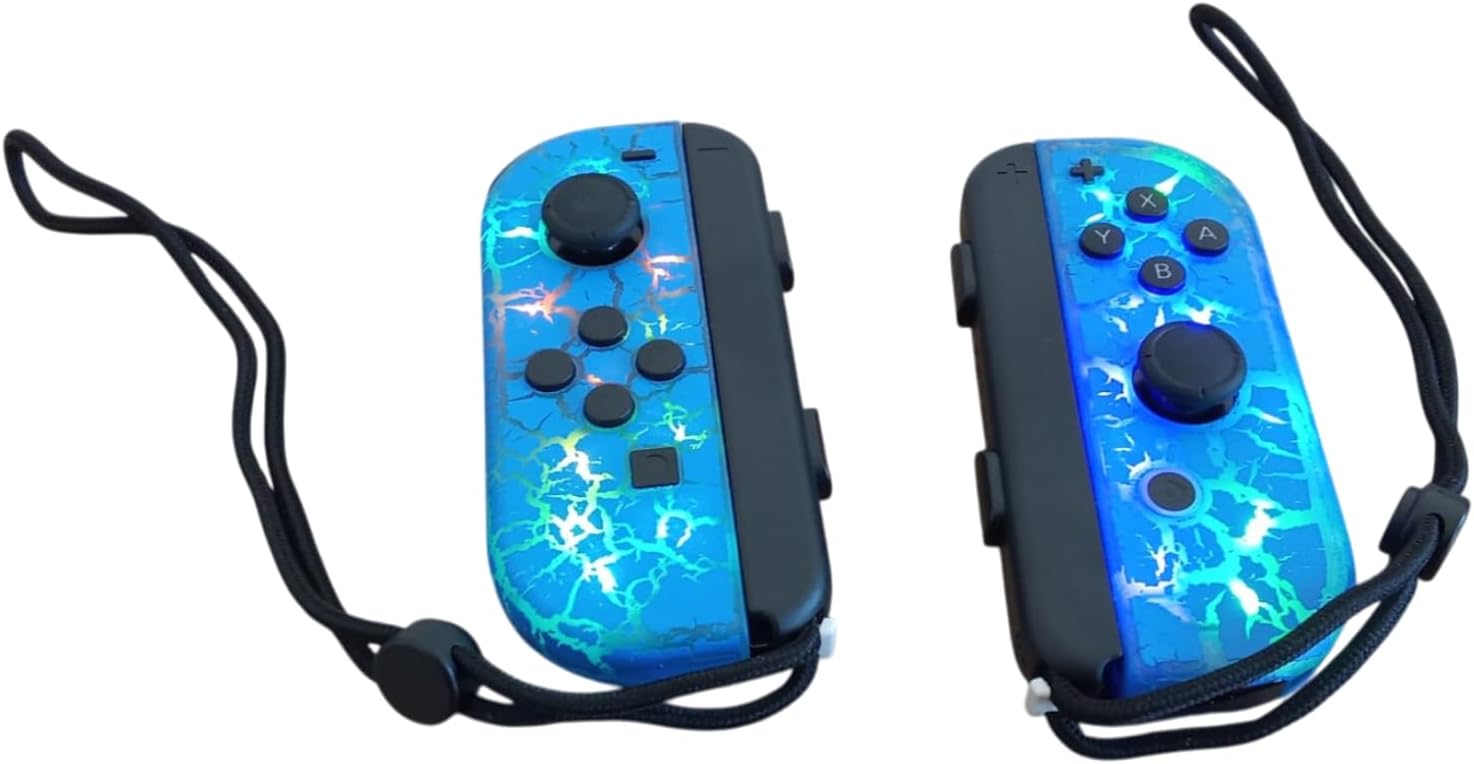 Controle Joystick Sem Fio Compativel com N Switch (l)/(r) Com Alça. (Azul) - Imagem 2