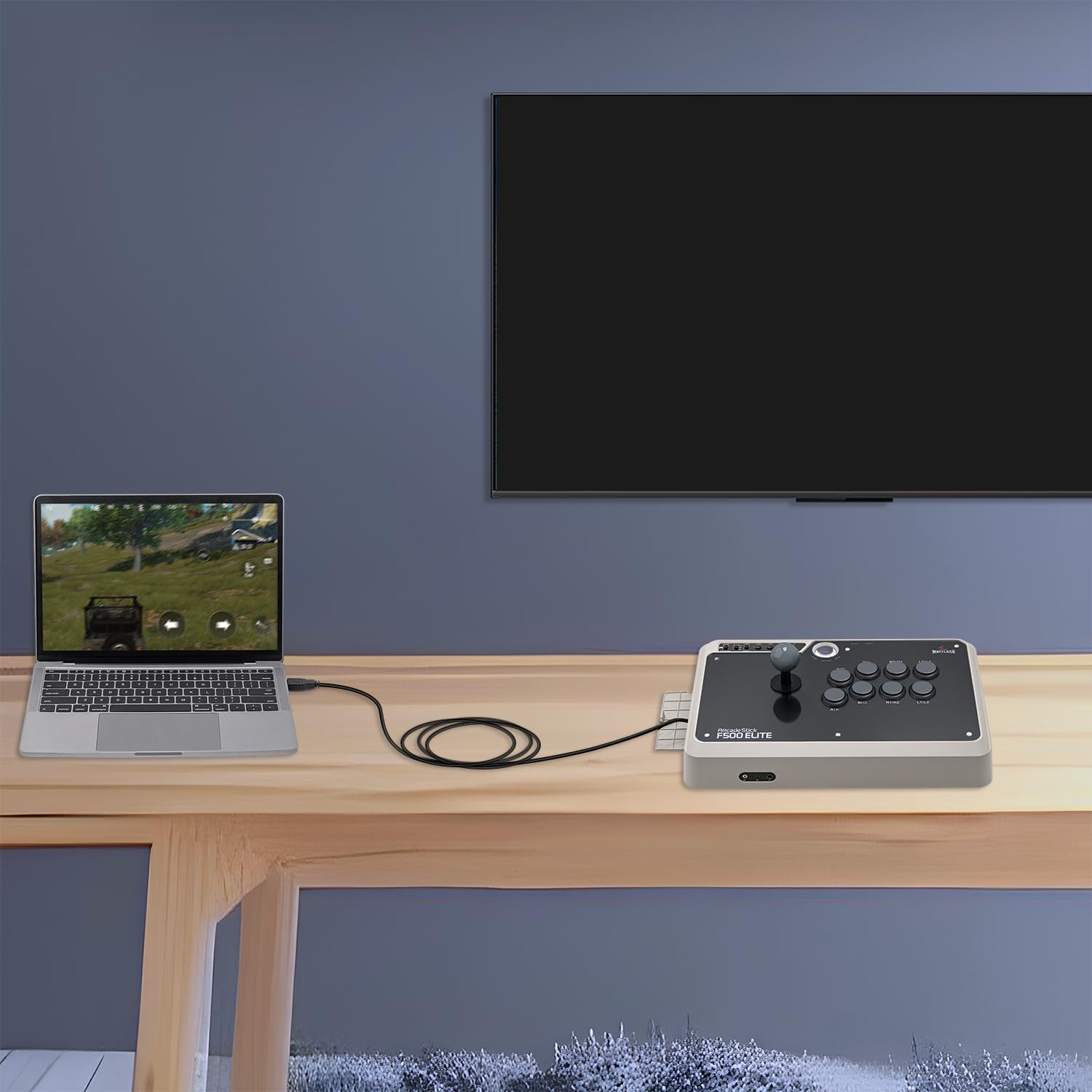 May Flash F500 Elite USB Video Game Controller, Compatible with Xbox Series S/X, Xbox One, Switch, PlayStation 4, PC Windows - Imagem 2