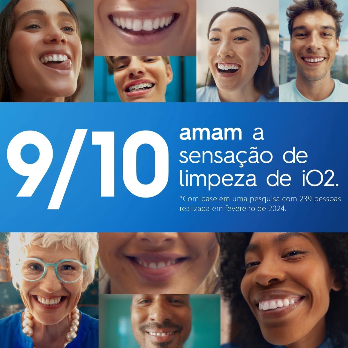 Escova de Dente Elétrica Oral-B Series iO2 para dentes 100% mais Limpos vs. uma Escova de Dente Manual Regular - Imagem 7