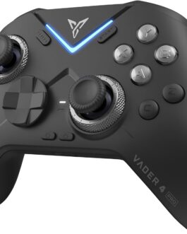 FLYDIGI Vader 4 Pro PC Controller Force Adjustment Lever Joystick Hall & Micro 2-in-1 Triggers 1000Hz Report Rate Stereo Vibration 800mAh Multi-Platform Controller for PC/NS/TV/Android/Laptop 