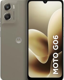 Smartphone Motorola Moto g06-256GB 12GB (4GB RAM + 8GB Ram Boost) e Camera 50MP com AI Bateria de 5200 mAh Tela 6.9″ – Bege