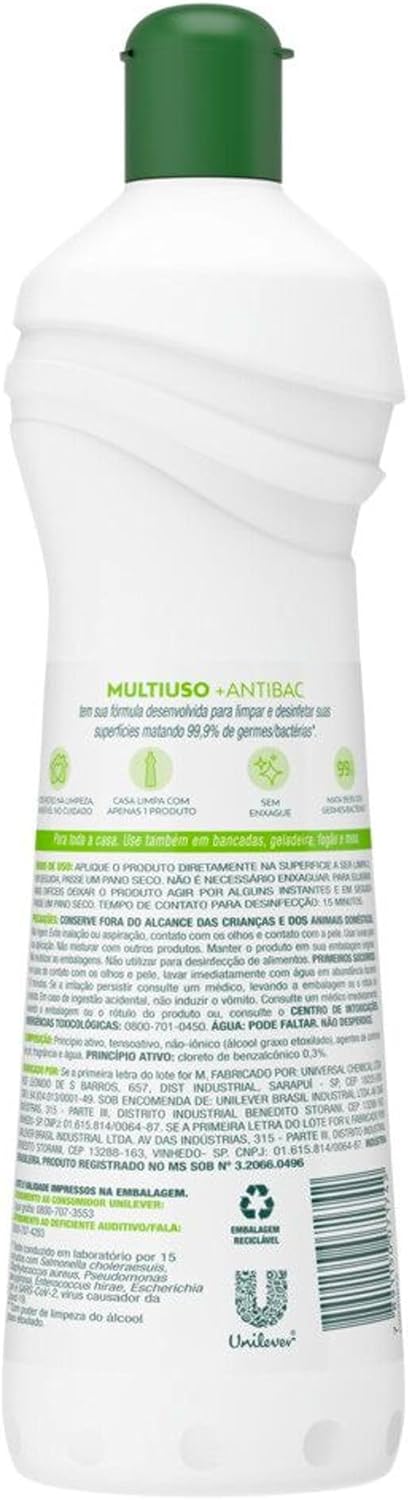 Limpador Cif Multiuso +Antibac Squeeze 500ml, Cif - Imagem 3