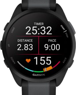 Garmin Relógio Forerunner 165 – 43mm com Monitor Cardíaco de Pulso e GPS