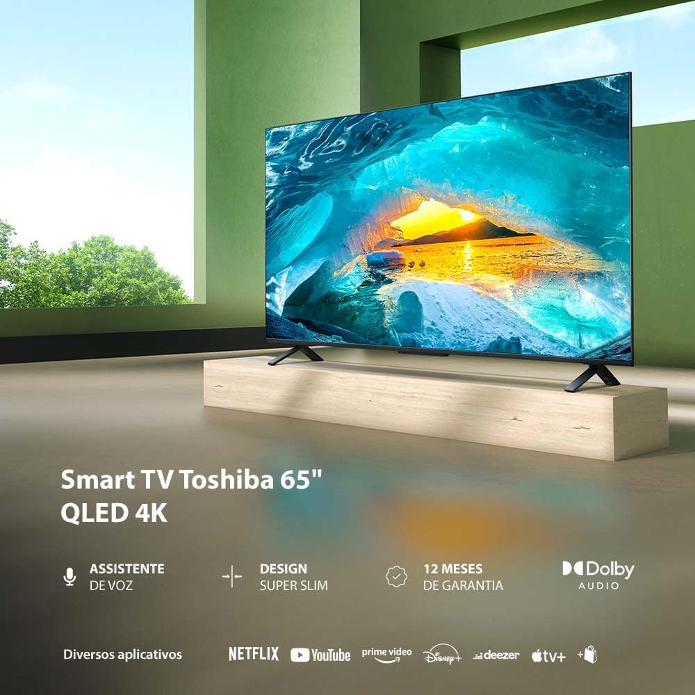Smart TV 65" Toshiba QLED 4K Vidaa - TB027M - Imagem 2