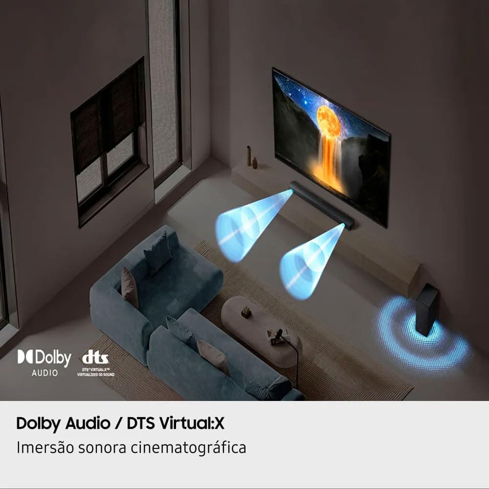 Samsung Combo Vision AI TV 43" QLED Ultra 4K QEF1 2025 + Soundbar Samsung HW-B450F - Imagem 7