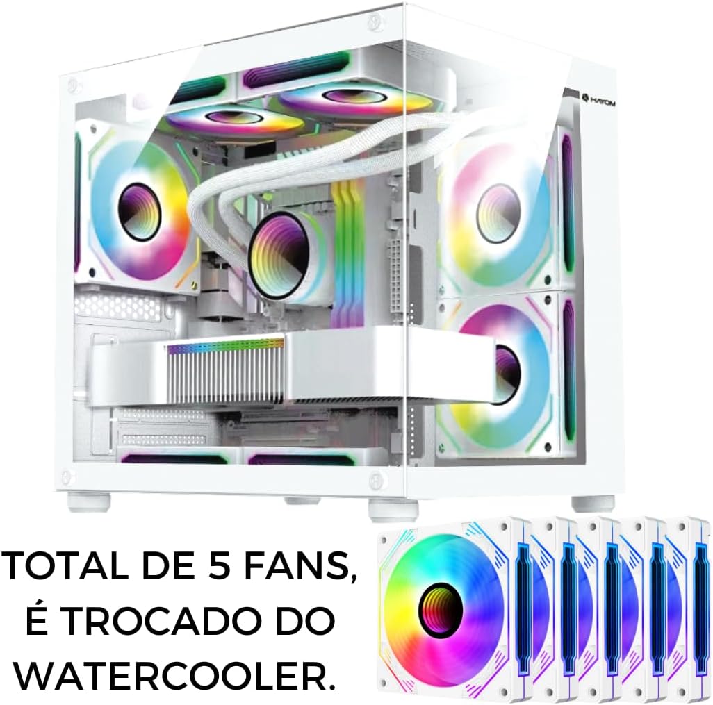 Pc Gamer Amd Ryzen 7 5700x 32gb Watercooler Nvme 500gb Rtx 4060 8gb - Imagem 2