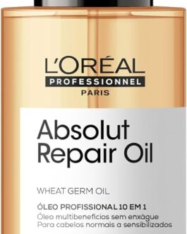 L’Oréal Professionnel Óleo 10 em 1 Absolut Repair | Multi-benefícios para cabelos secos e danificados | Repara e Promove Brilho | Com Gold Quinoa e Proteínas