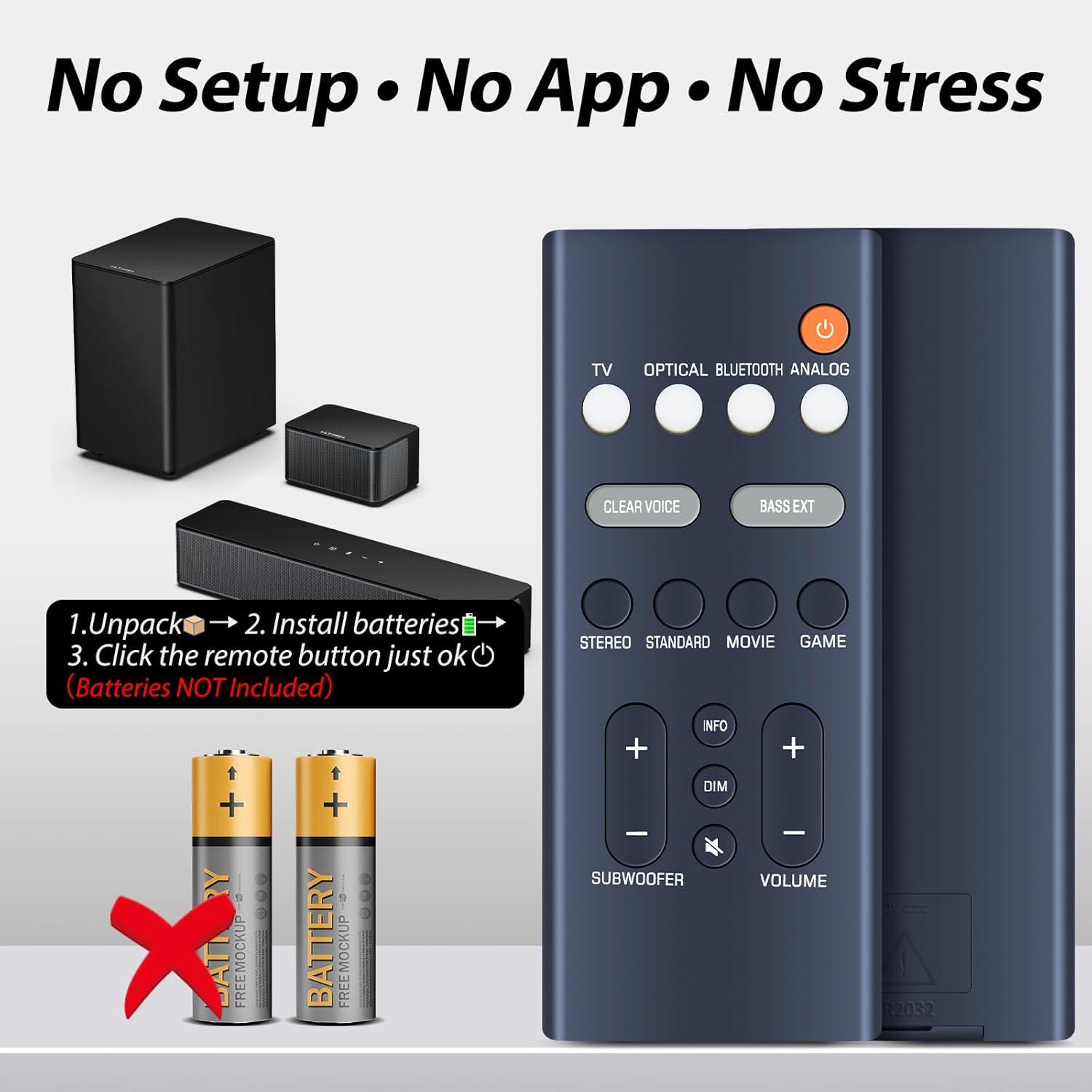 Nova barra de som de substituição para Yamaha Audio SR-C20A VDQ7610 VDQ7630 SR-C20A SR-B20ABL SR-C20ABL ATS-C200 Compact Sound Bar - Imagem 6